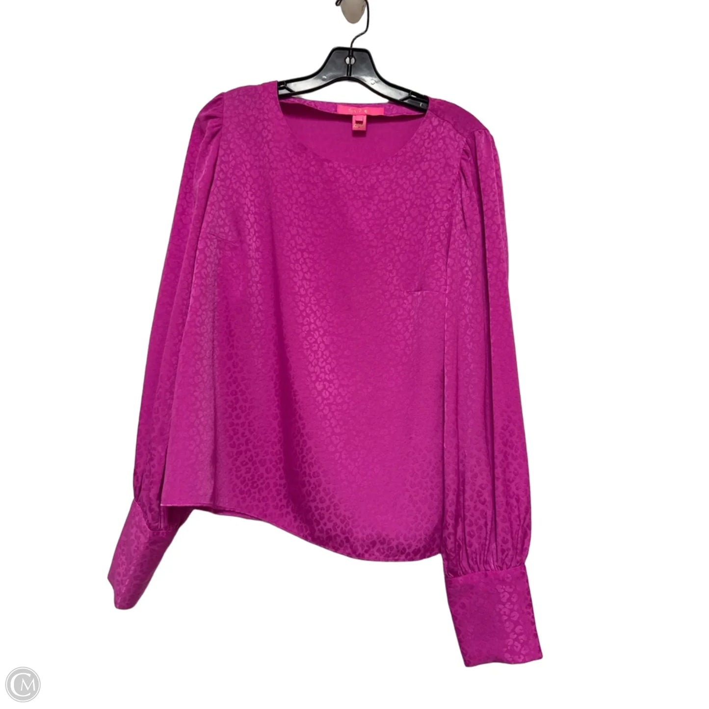 Top Long Sleeve Designer By Lilly Pulitzer In Pink, Size: S