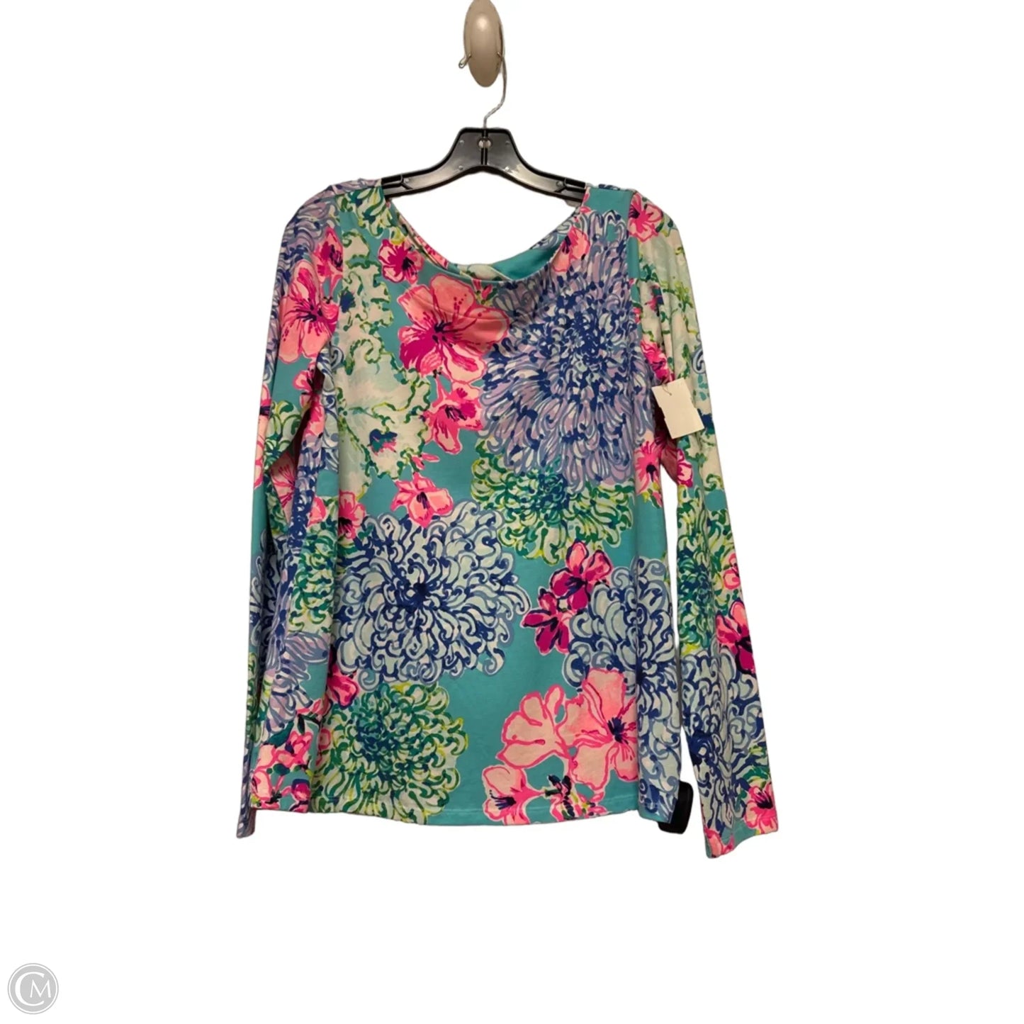 Top Long Sleeve Designer By Lilly Pulitzer In Floral Print, Size: M