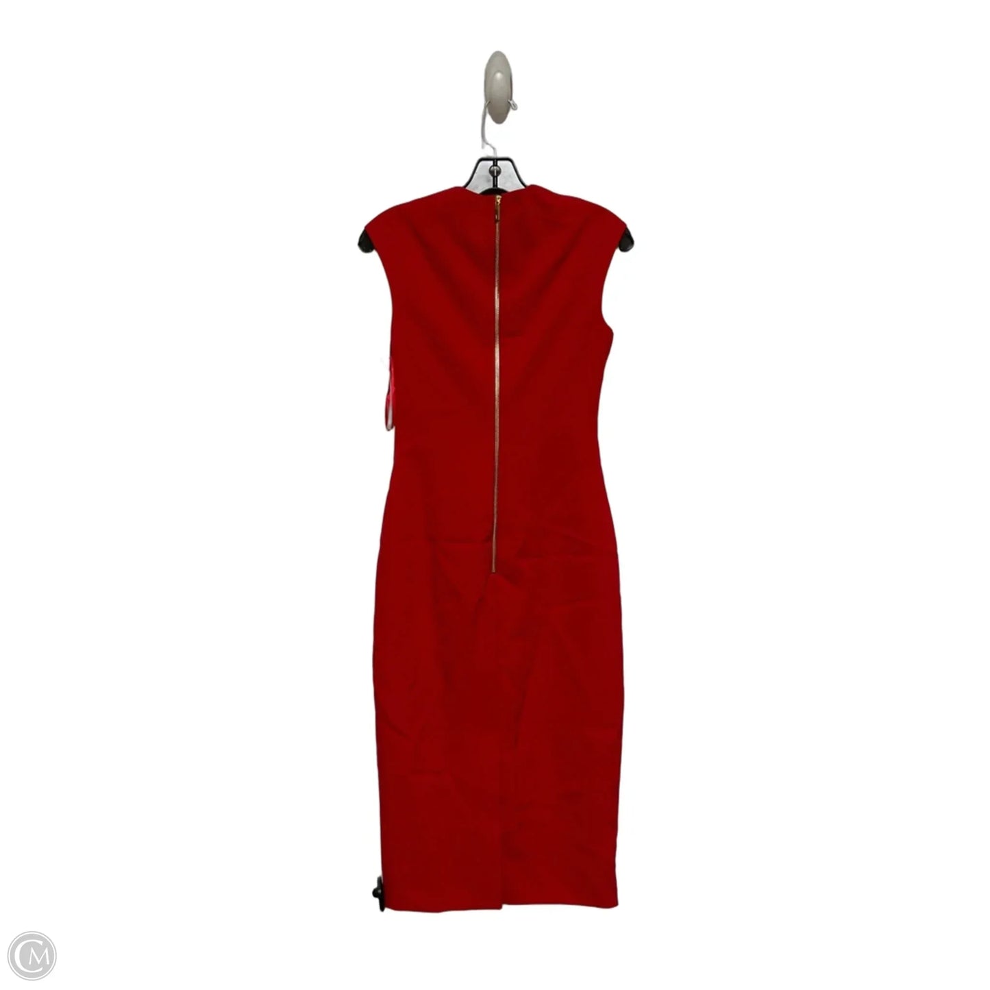 Dress Casual Midi By Ted Baker In Red, Size: S