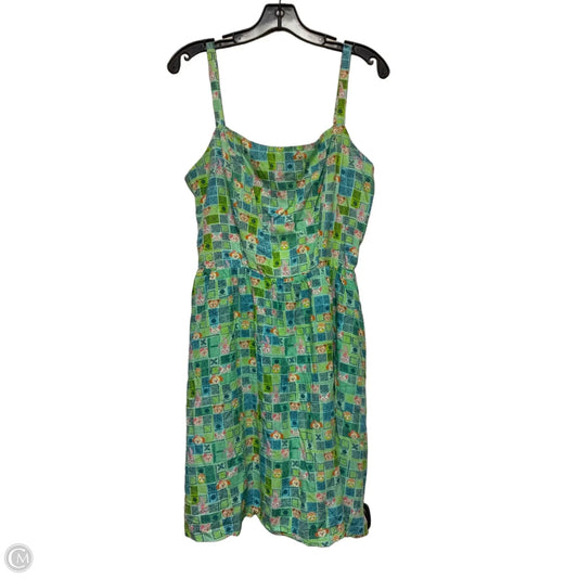Dress Casual Short By Disney In Blue & Green, Size: L