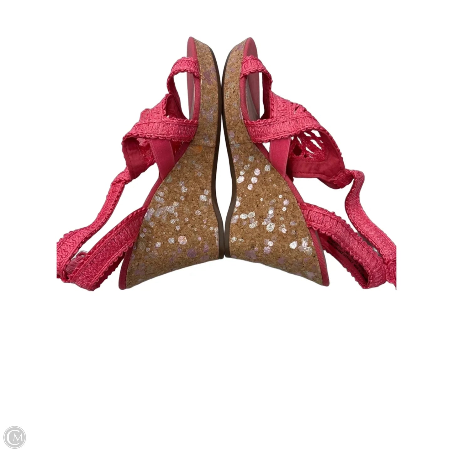 Sandals Heels Wedge By Impo In Pink, Size: 9.5