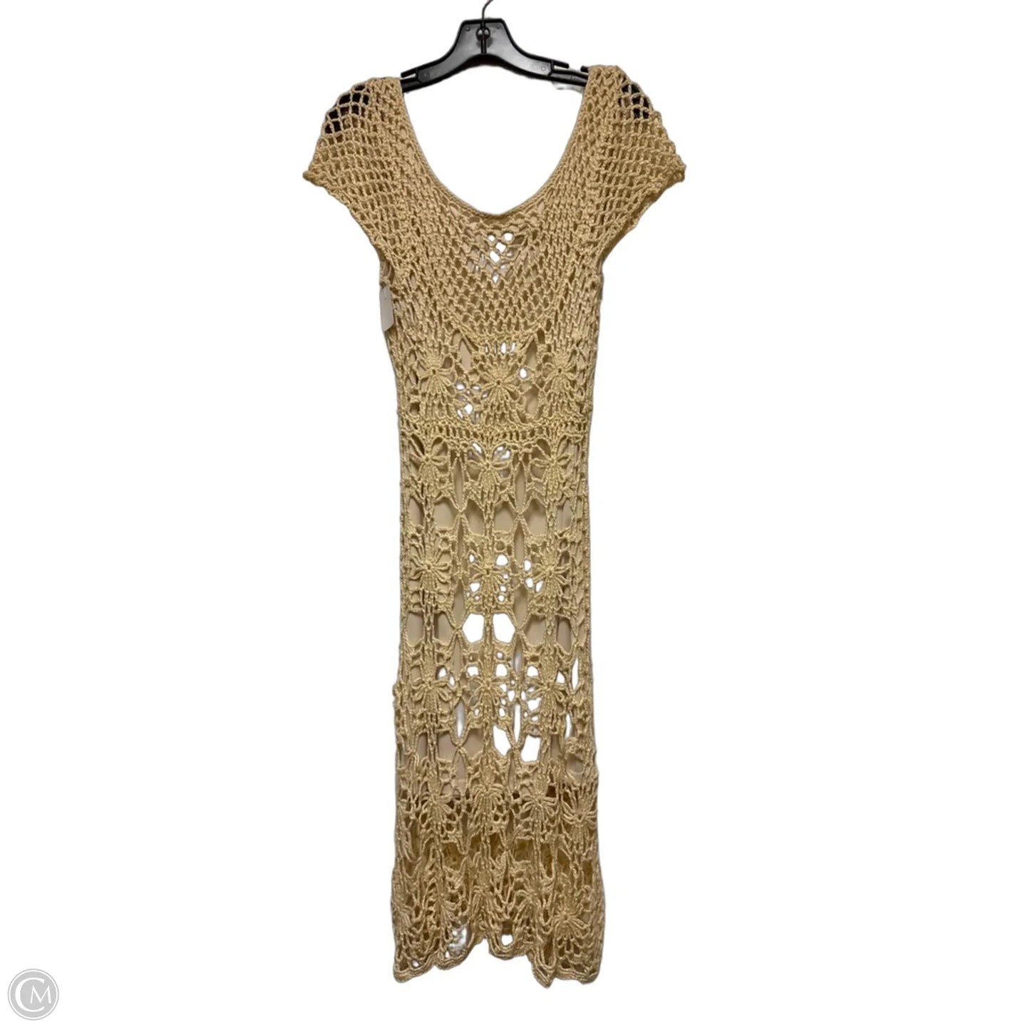 Dress Casual Midi By Clothes Mentor In Tan, Size: S