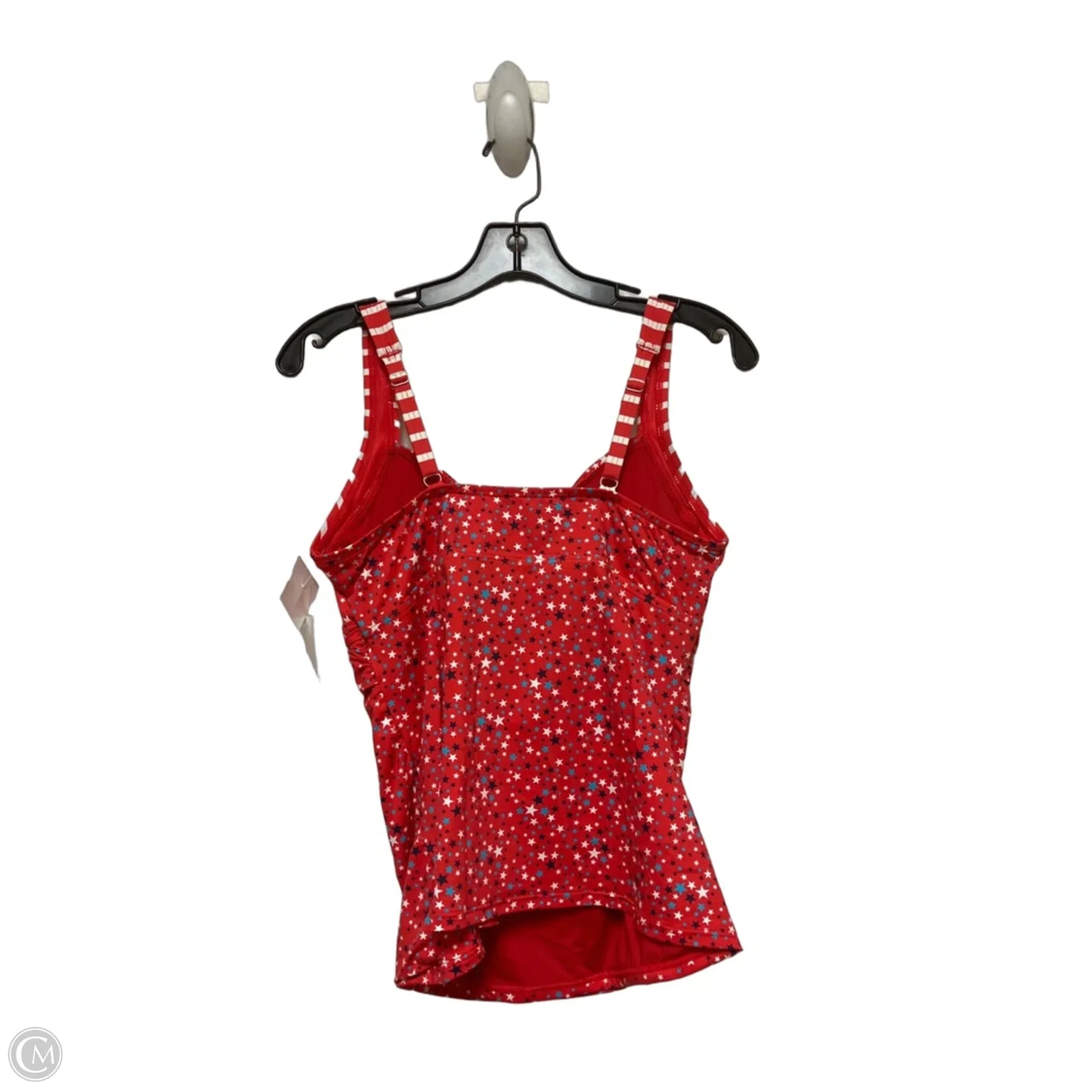 Swimsuit 2pc By Lands End In Blue Red & White, Size: M