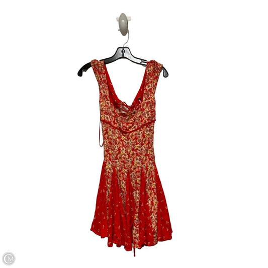 Dress Casual Short By Free People In Floral Print, Size: Xs