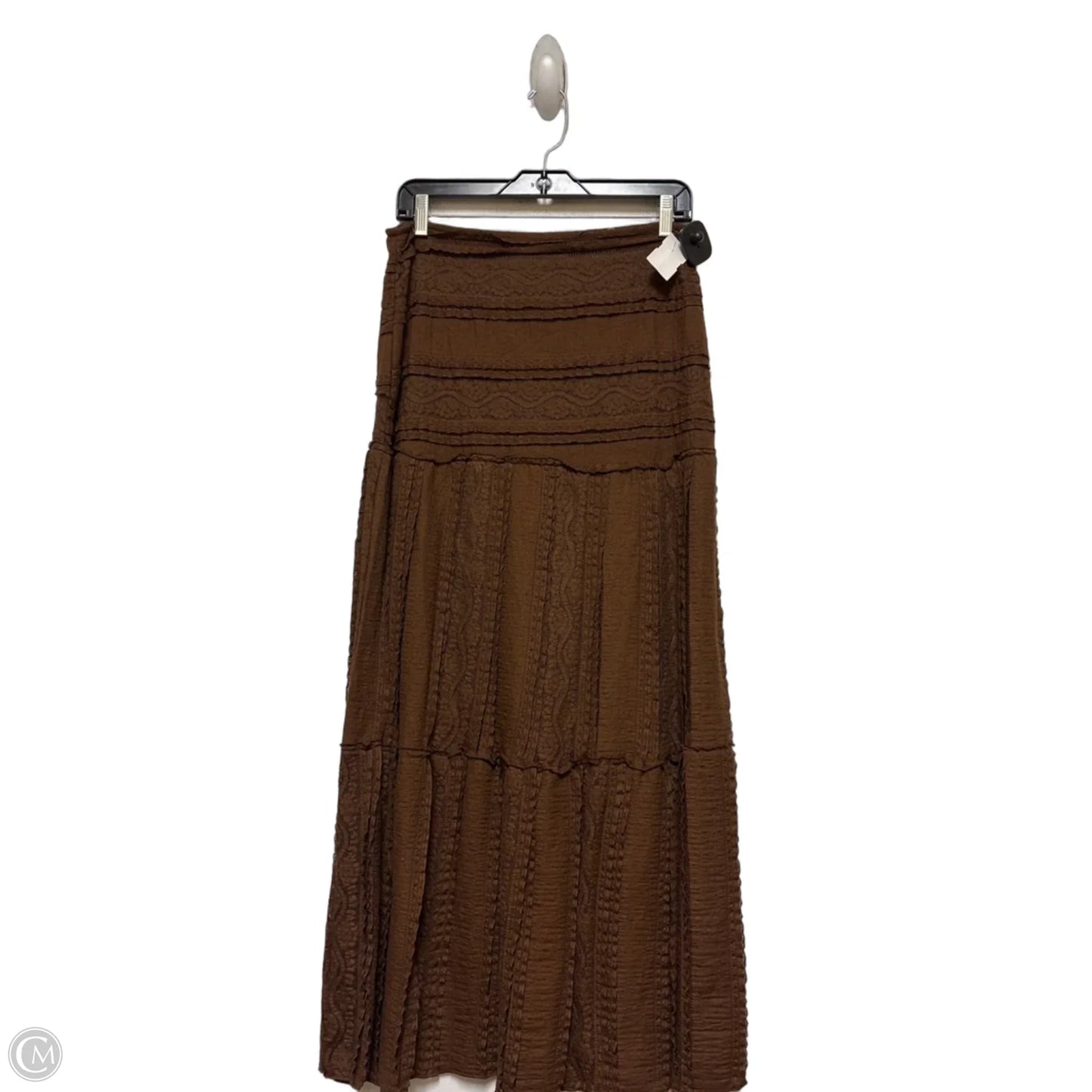 Skirt Maxi By Peach In Brown, Size: 8