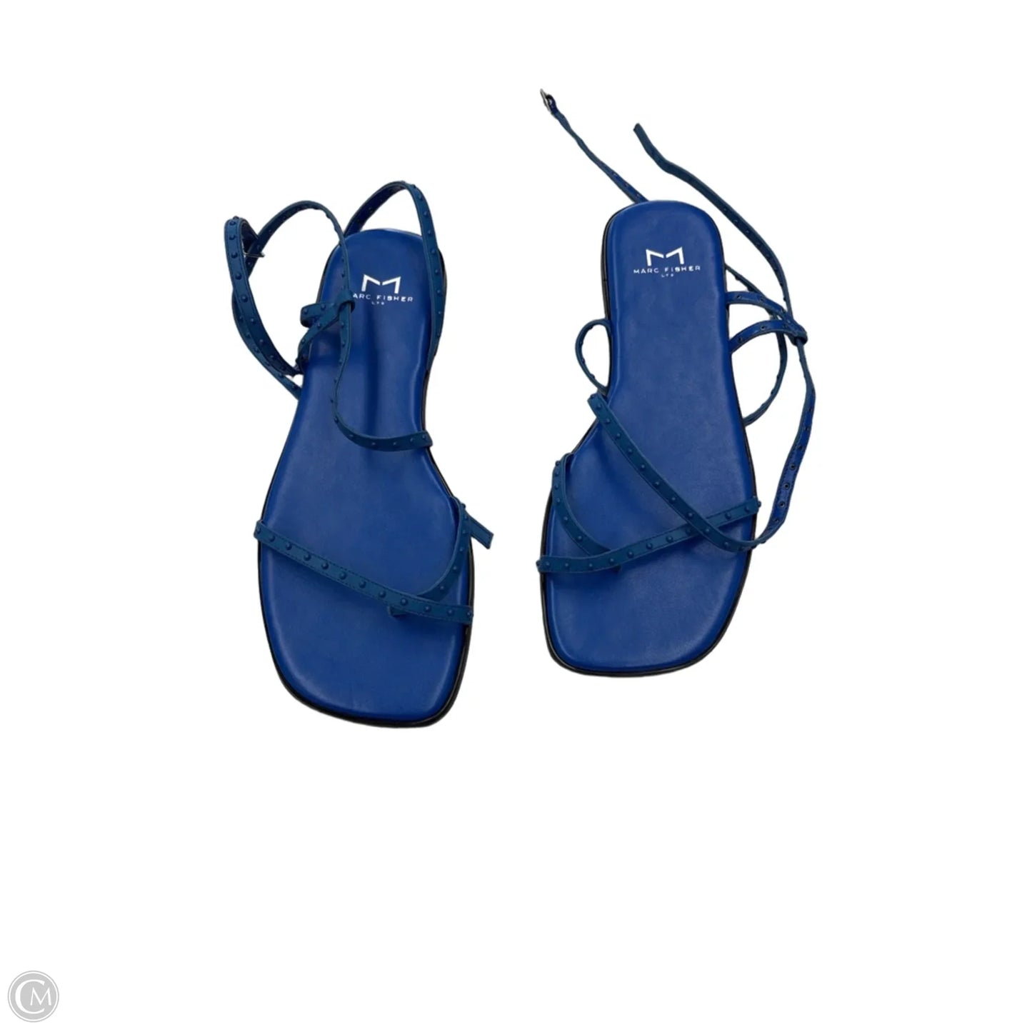 Sandals Flats By Marc Fisher In Blue, Size: 8.5