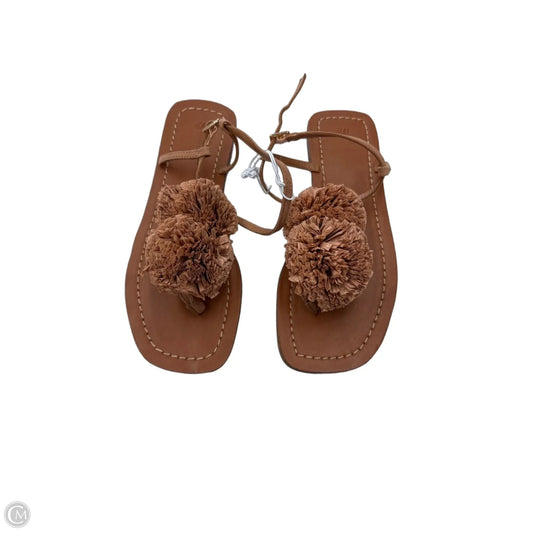 Sandals Flats By H&m In Brown, Size: 8