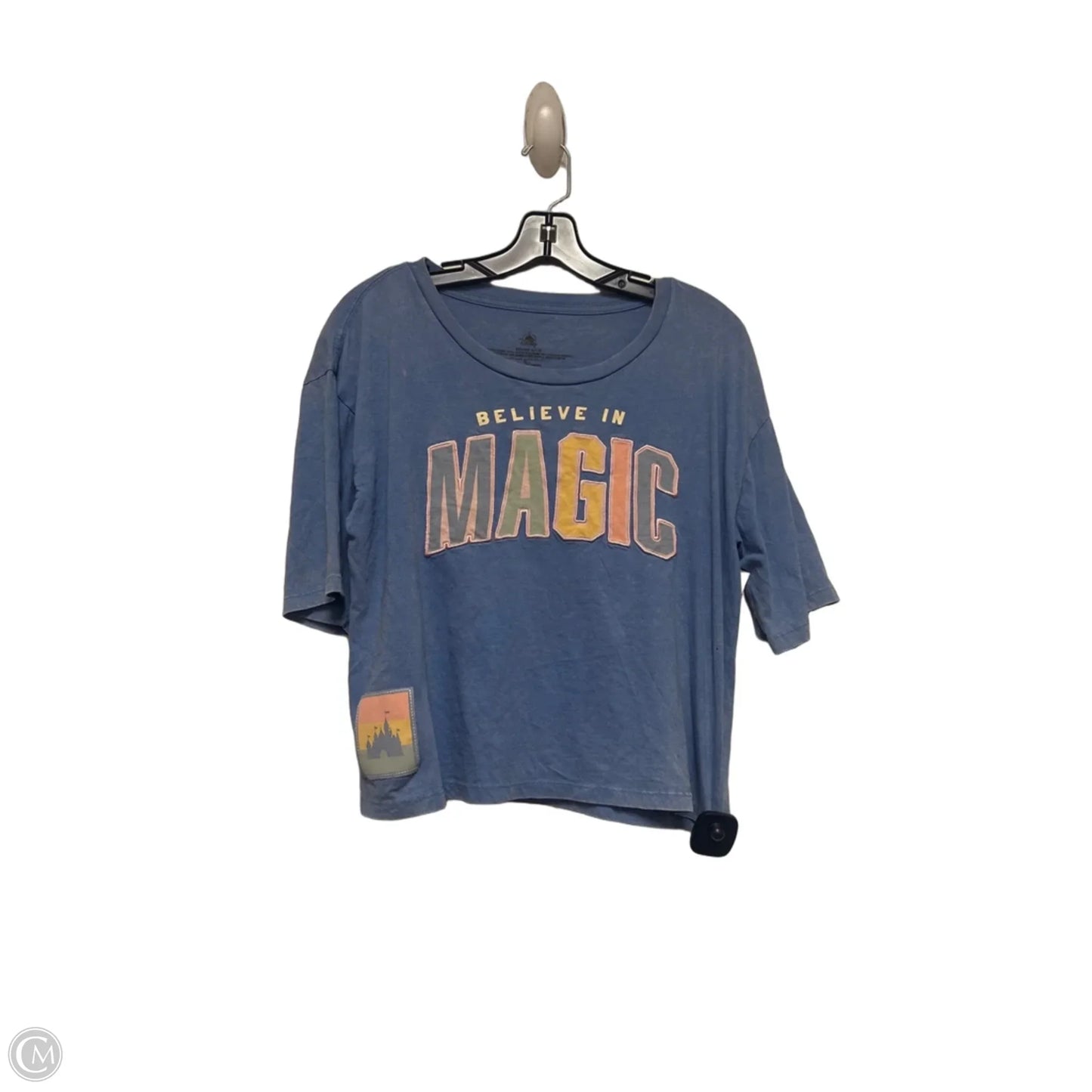 Top Short Sleeve Basic By Disney Store In Blue, Size: S