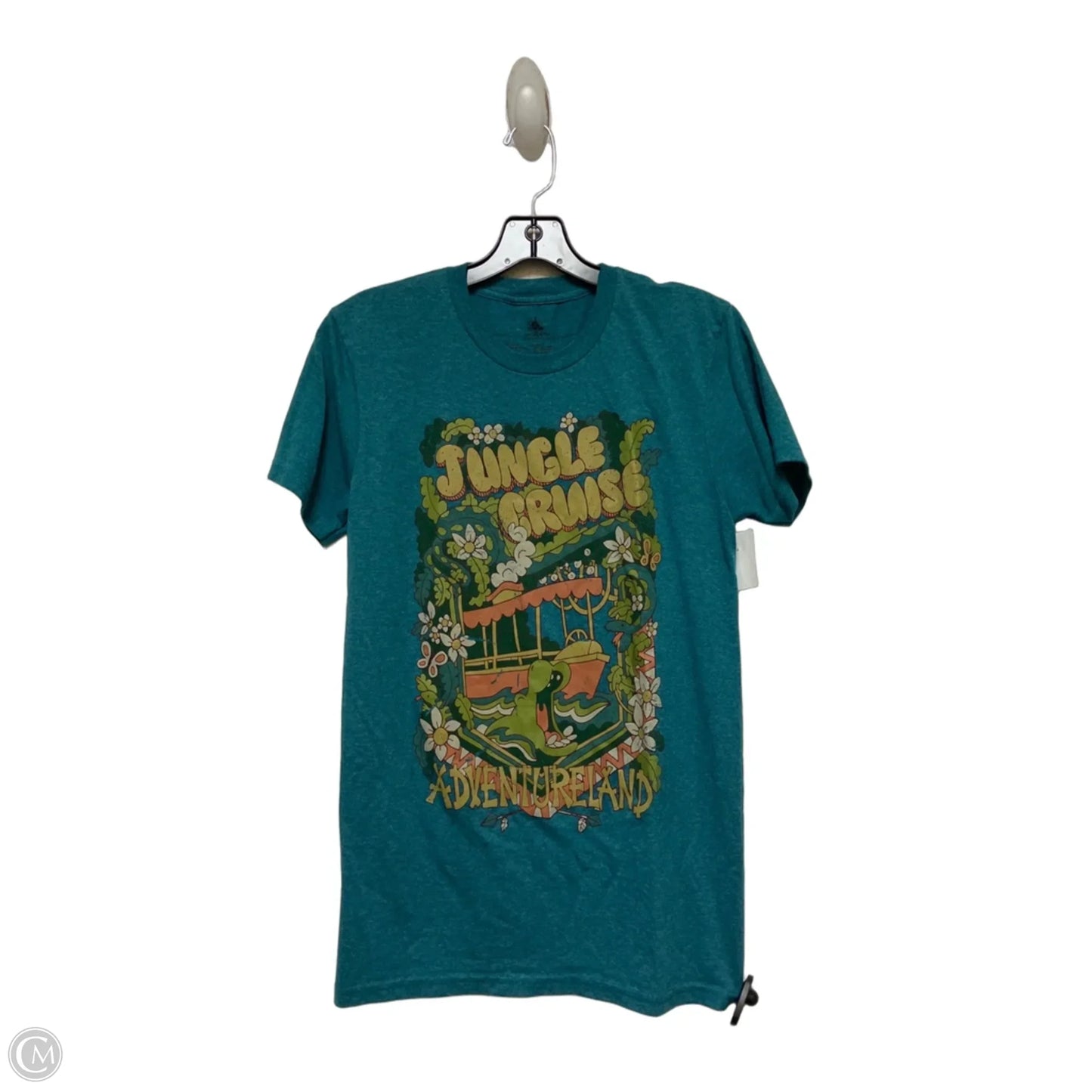 Top Short Sleeve Basic By Disney Store In Teal, Size: S