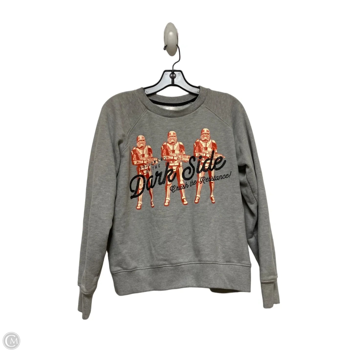 Sweatshirt Crewneck By Disney Store In Grey, Size: Xs