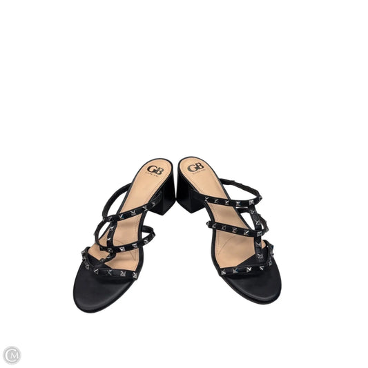 Sandals Heels Block By Gianni Bini In Black, Size: 10