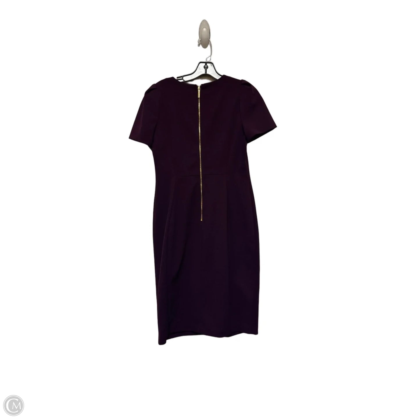 Dress Casual Midi By Calvin Klein In Purple, Size: M