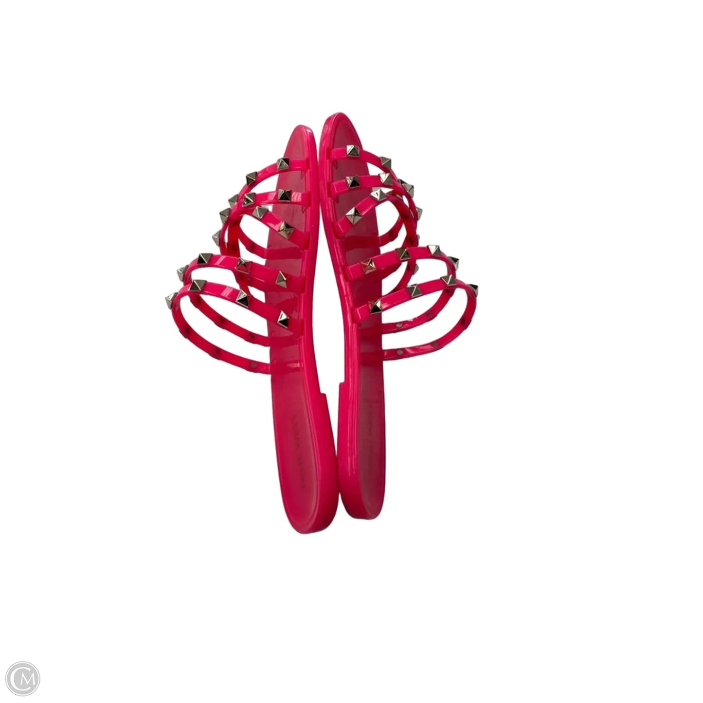 Sandals Flats By Nine West In Gold & Pink, Size: 8