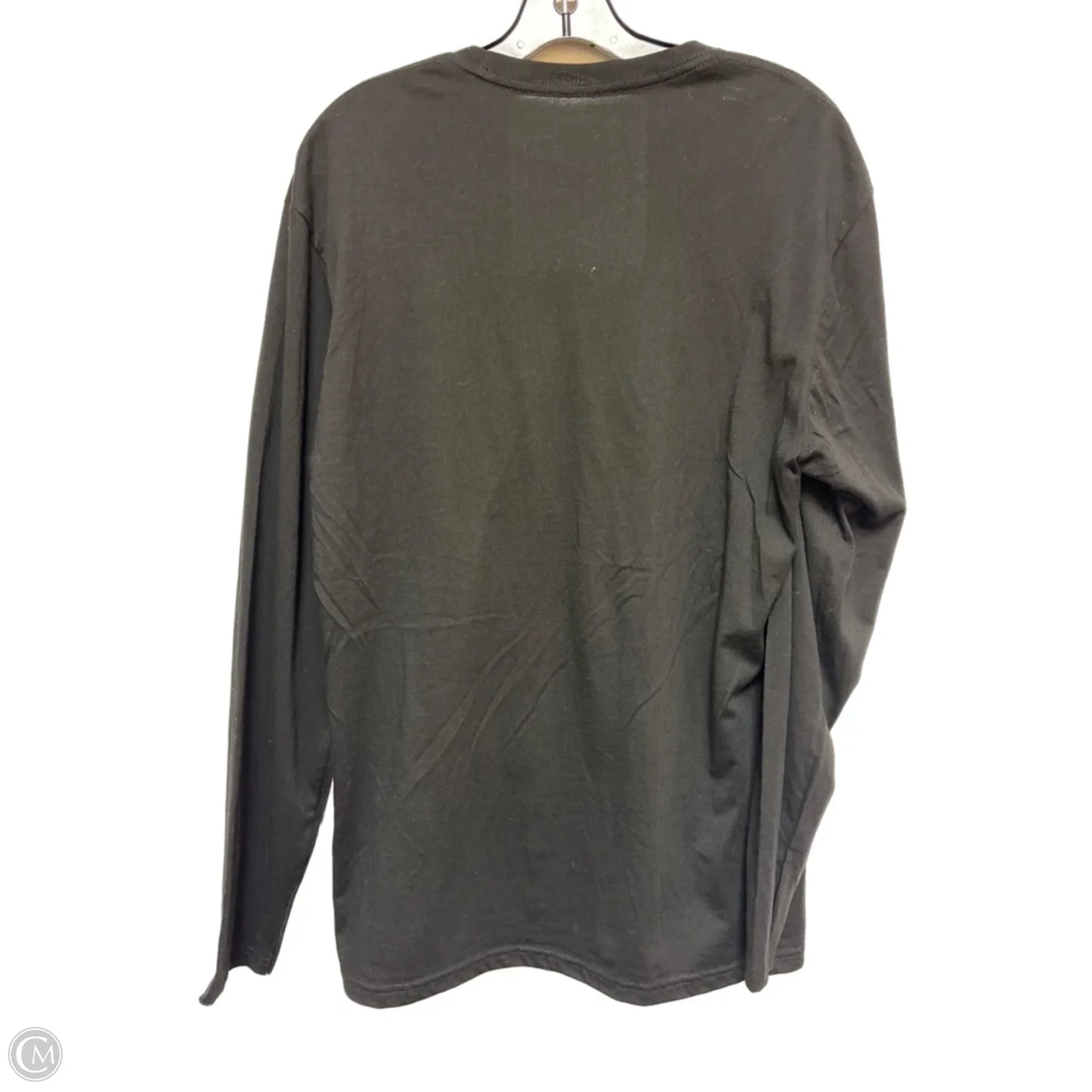 Top Long Sleeve Basic By Disney Store In Black & White, Size: L