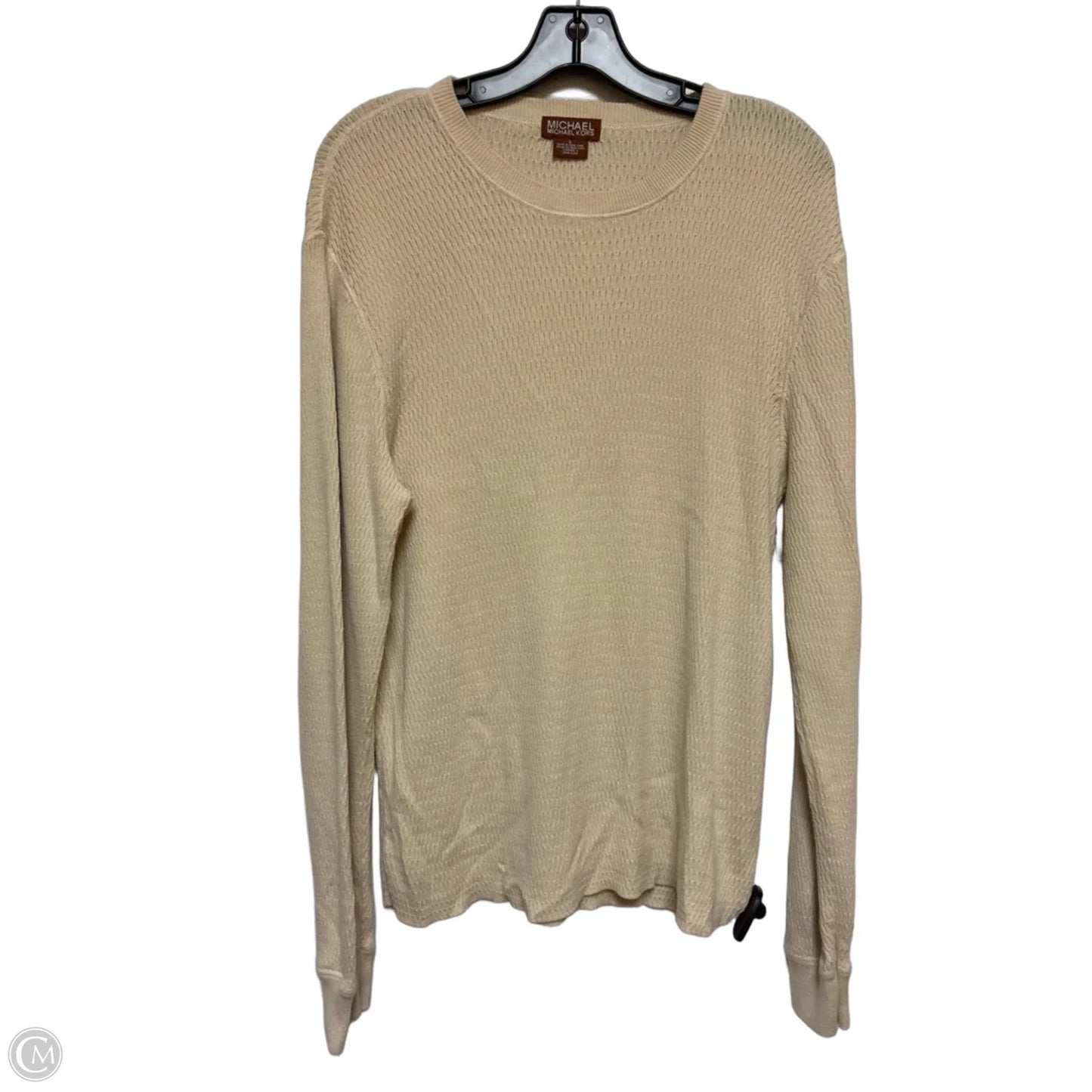 Sweater By Michael By Michael Kors In Tan, Size: L