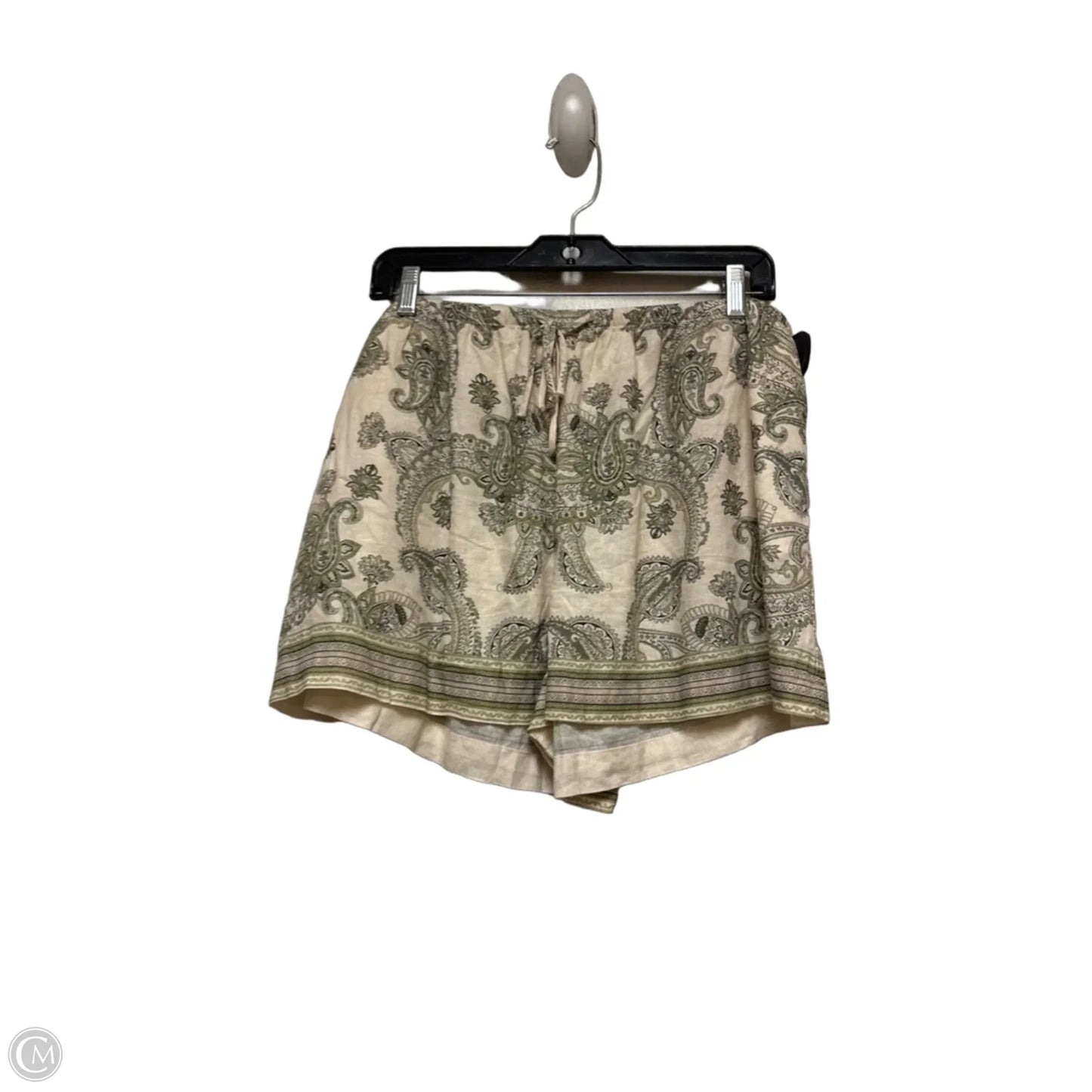 Shorts By H&m In Green & Tan, Size: 8