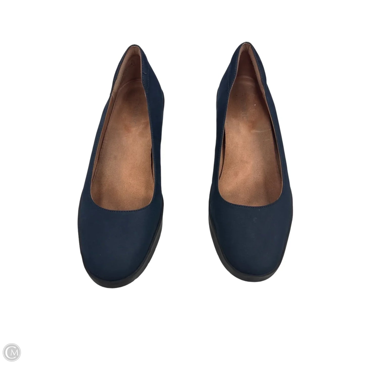 Shoes Heels Wedge By Vionic In Blue, Size: 10