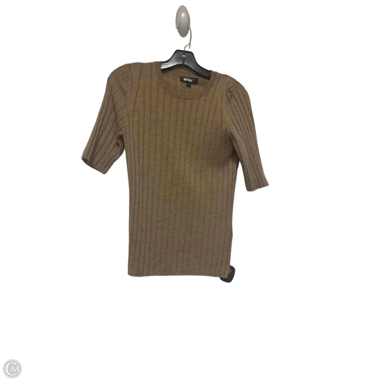 Top Short Sleeve By Banana Republic In Brown, Size: L