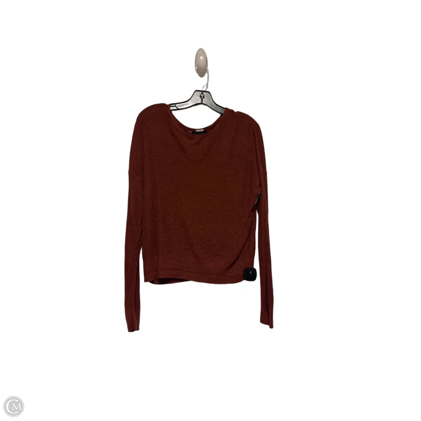Top Long Sleeve By Banana Republic In Brown, Size: M