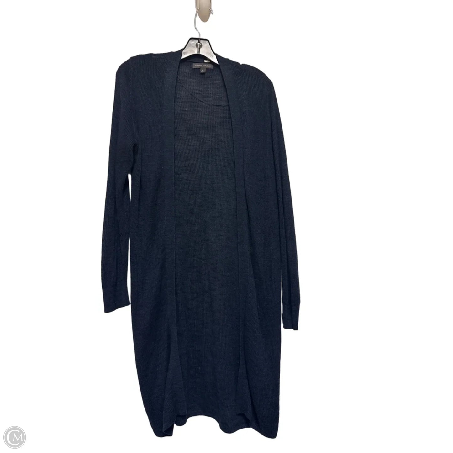 Sweater Cardigan By Banana Republic In Blue, Size: M