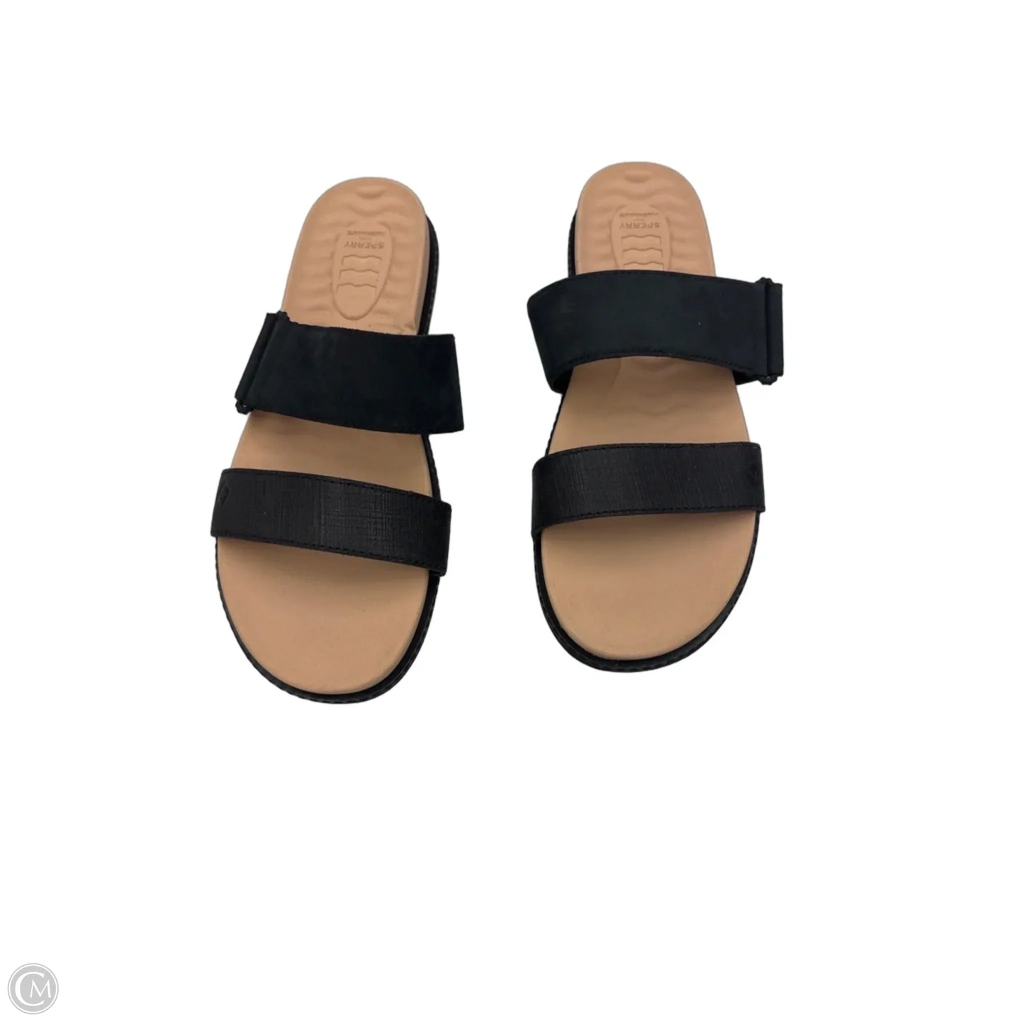 Sandals Flats By Sperry In Black & Tan, Size: 8.5