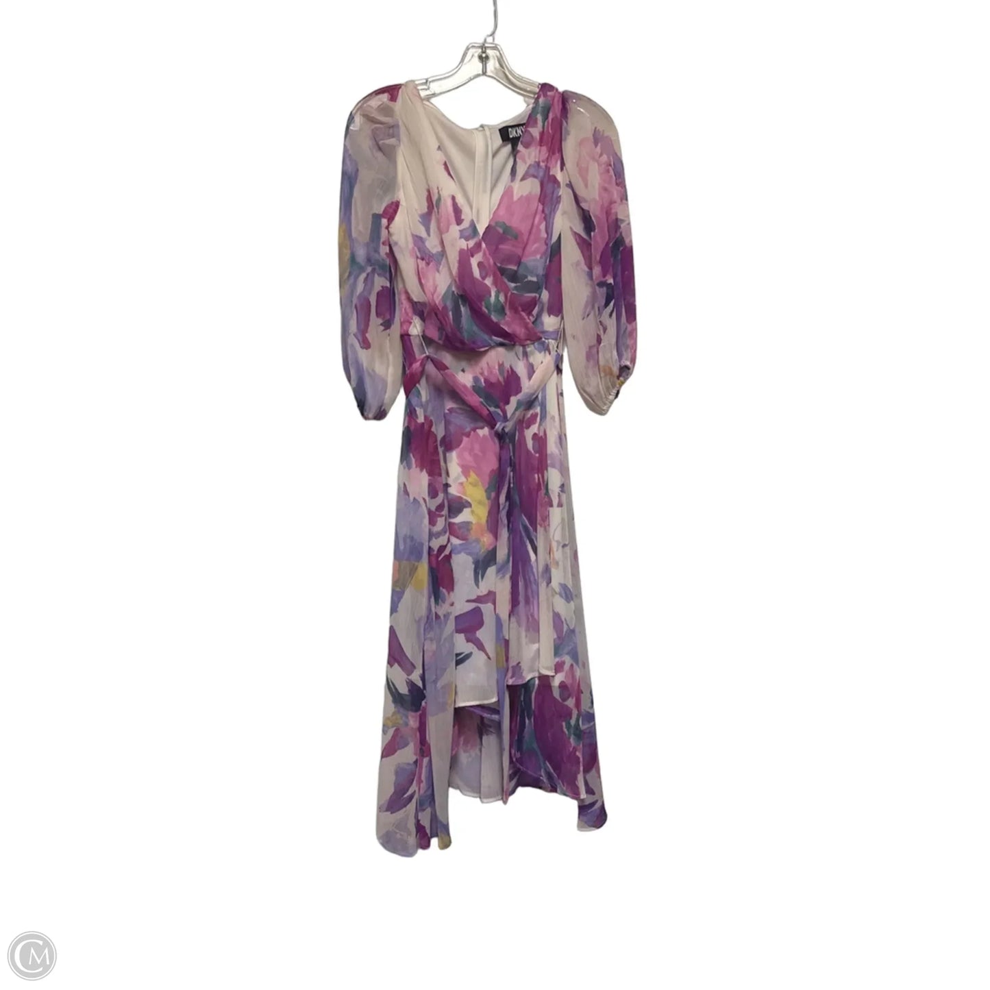 Dress Casual Midi By Dkny In Purple, Size: S