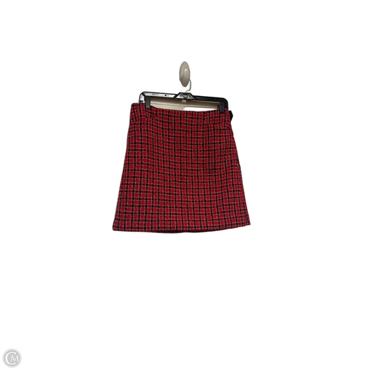 Skirt Mini & Short By Loft In Black & Red, Size: 6