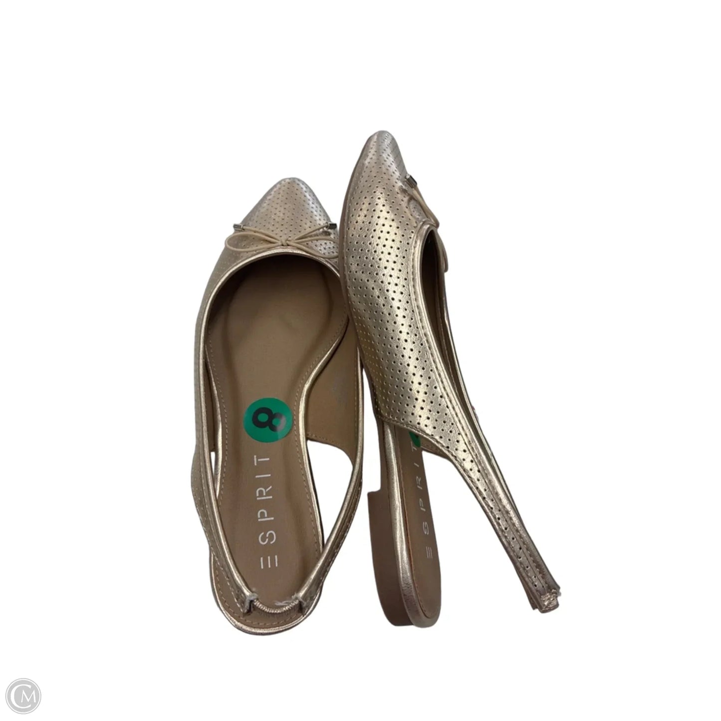 Shoes Flats By Esprit In Gold, Size: 8