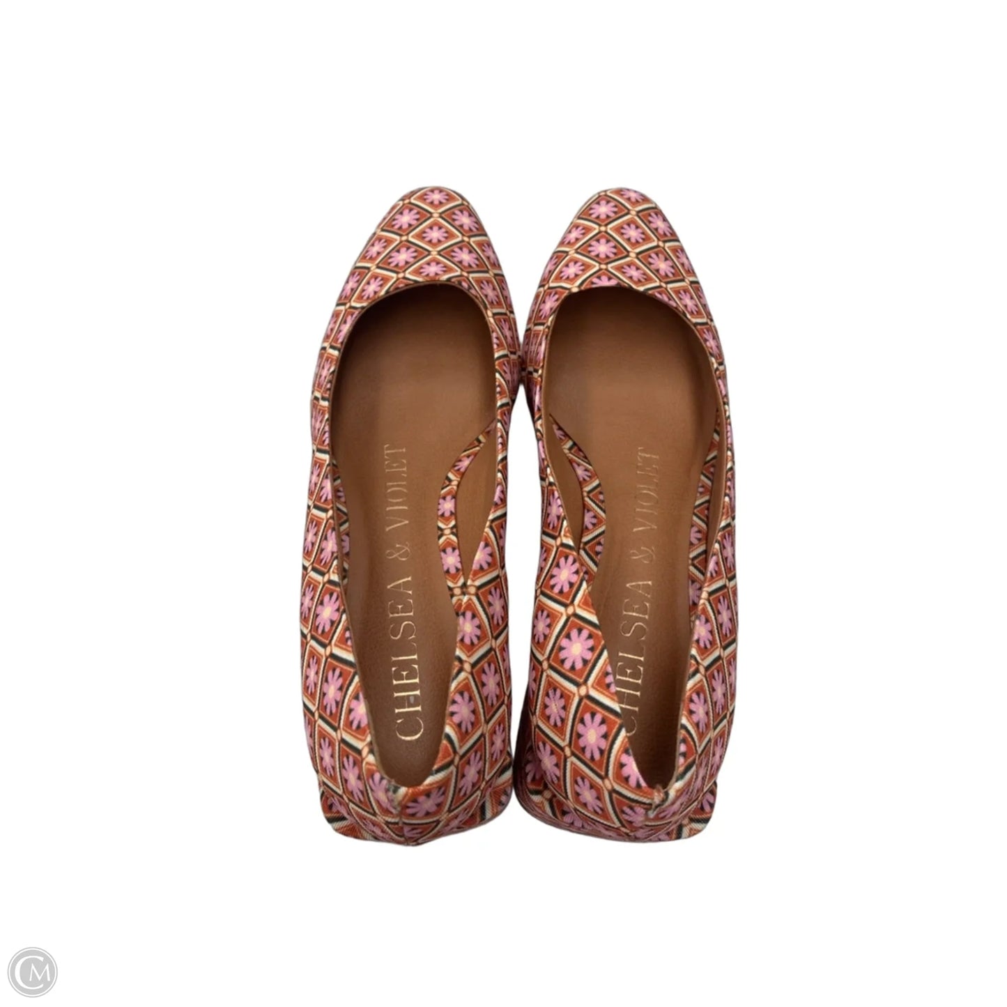 Shoes Heels Block By Chelsea And Violet In Orange & Pink, Size: 8