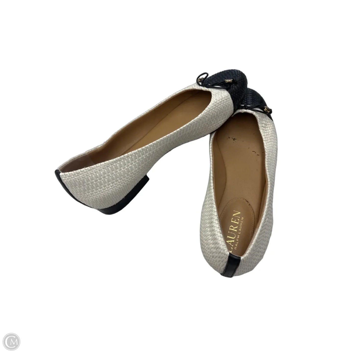 Shoes Flats By Lauren By Ralph Lauren In Black & White, Size: 7.5