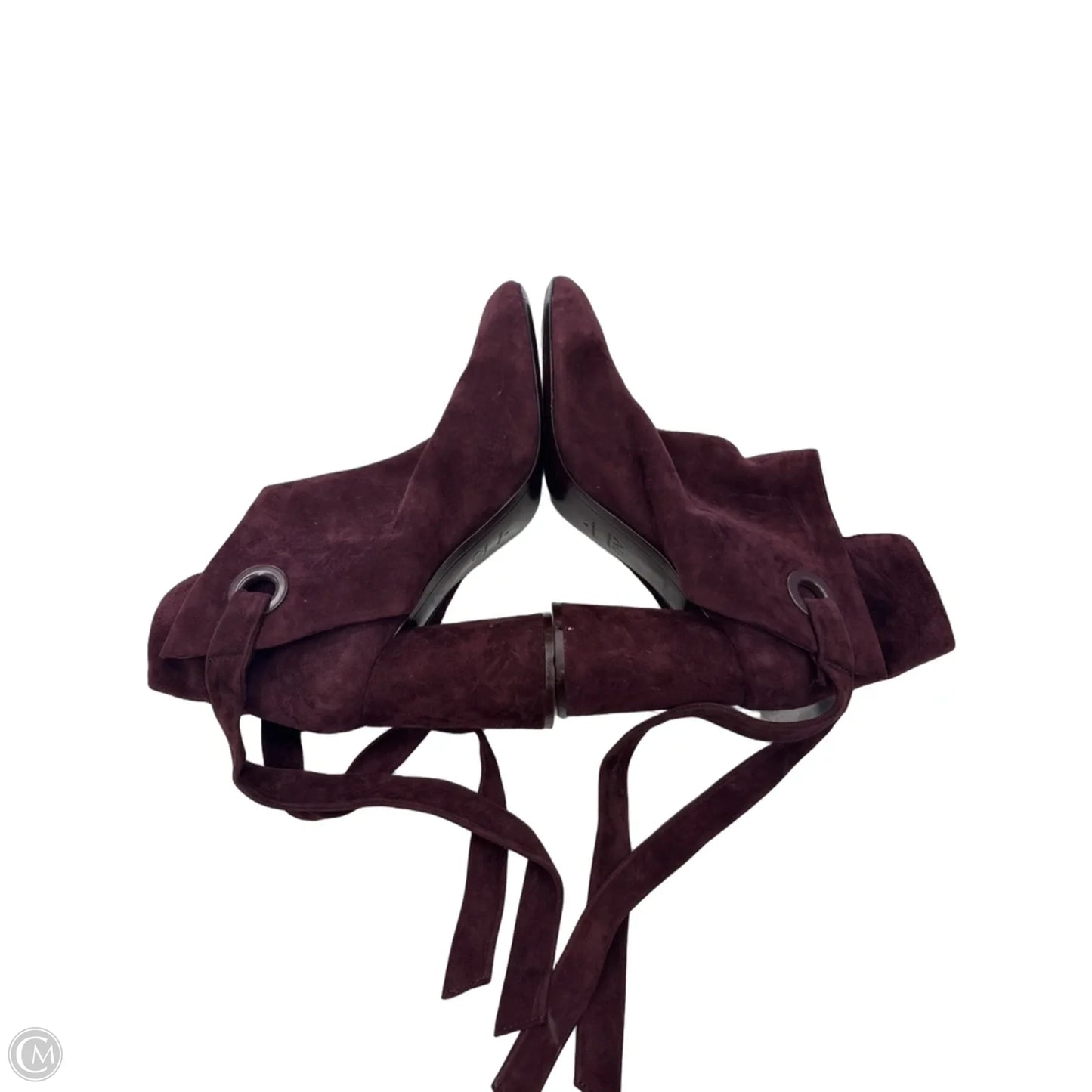 Boots Ankle Heels By Clothes Mentor In Purple, Size: 9