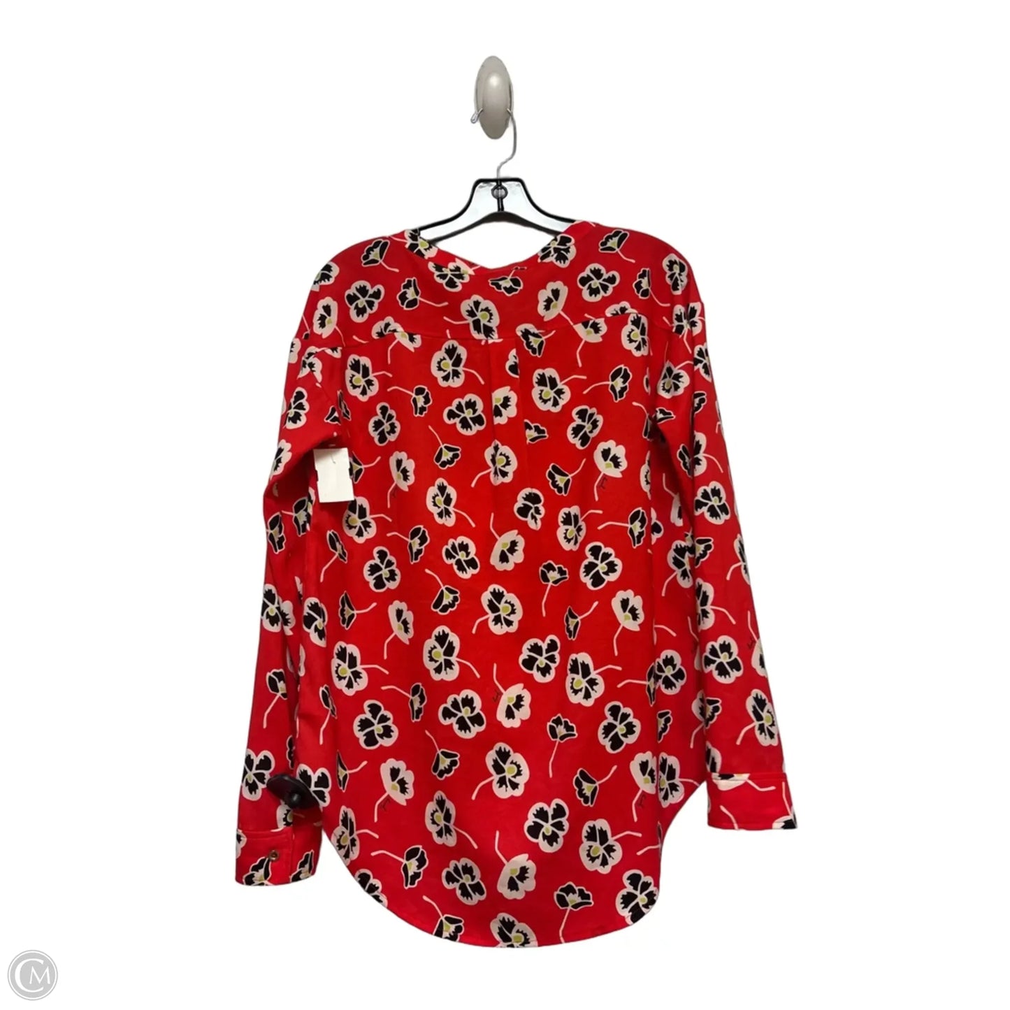Top Long Sleeve By Juicy Couture In Black & Red, Size: S