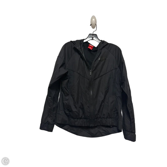 Athletic Jacket By Nike Apparel In Black, Size: M