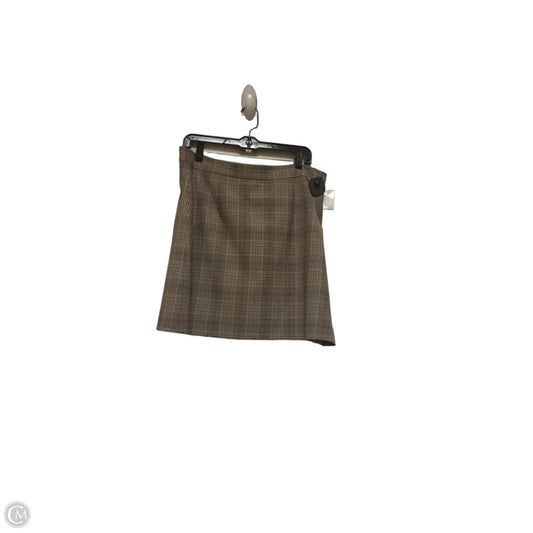 Skirt Mini & Short By Antonio Melani In Plaid Pattern, Size: 14