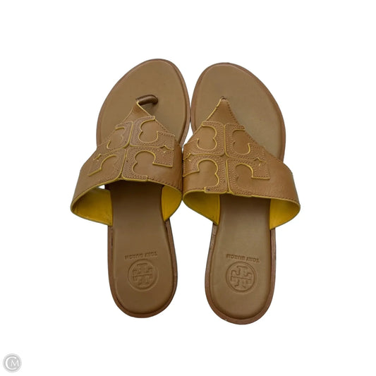 Sandals Designer By Tory Burch In Brown, Size: 9