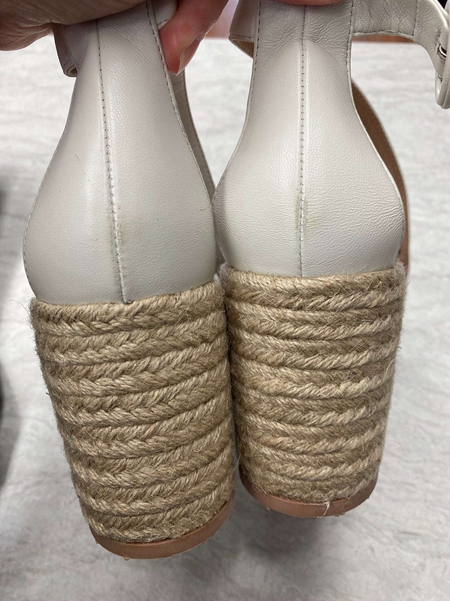 White Sandals Designer Cma, Size 11