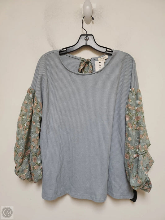Top Long Sleeve By Umgee In Blue, Size: M