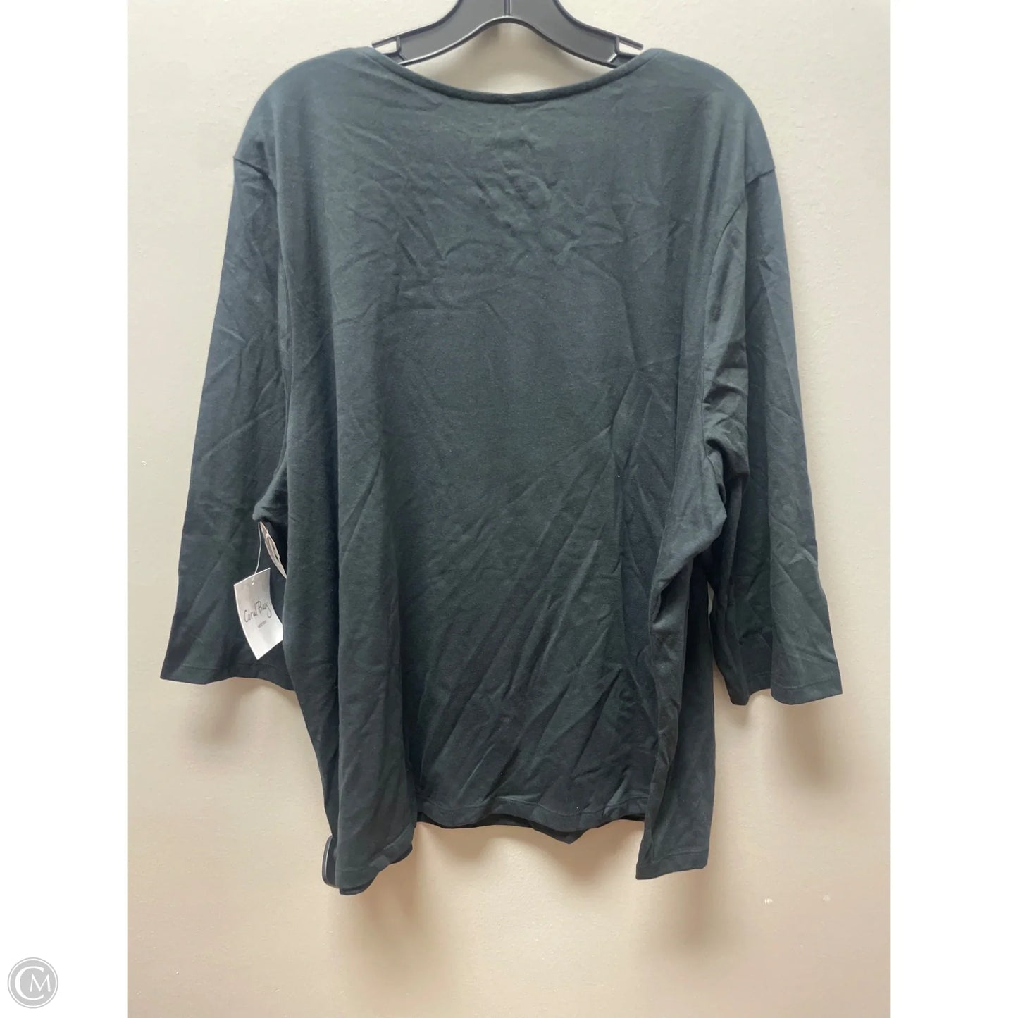 Top Short Sleeve Basic By Coral Bay In Black, Size: 3x