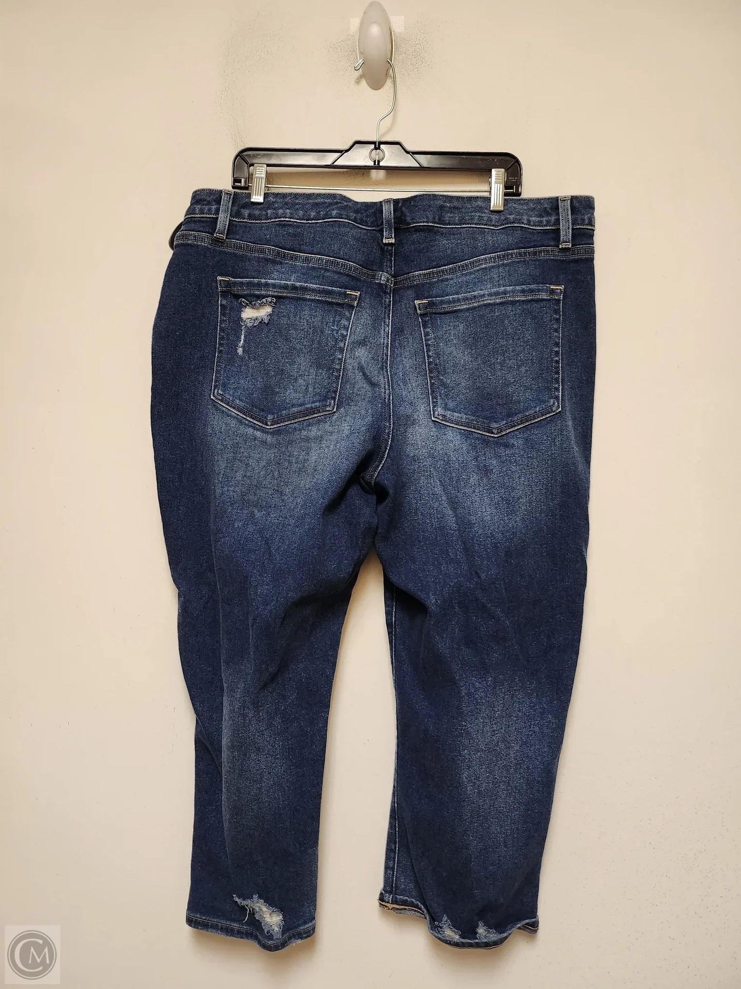 Jeans Straight By Lane Bryant In Blue Denim, Size: 18