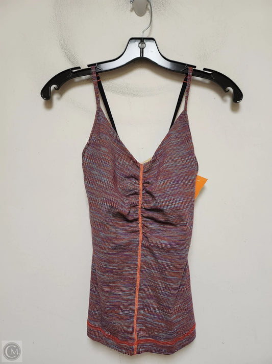 Athletic Tank Top By Lululemon In Striped Pattern, Size: 4