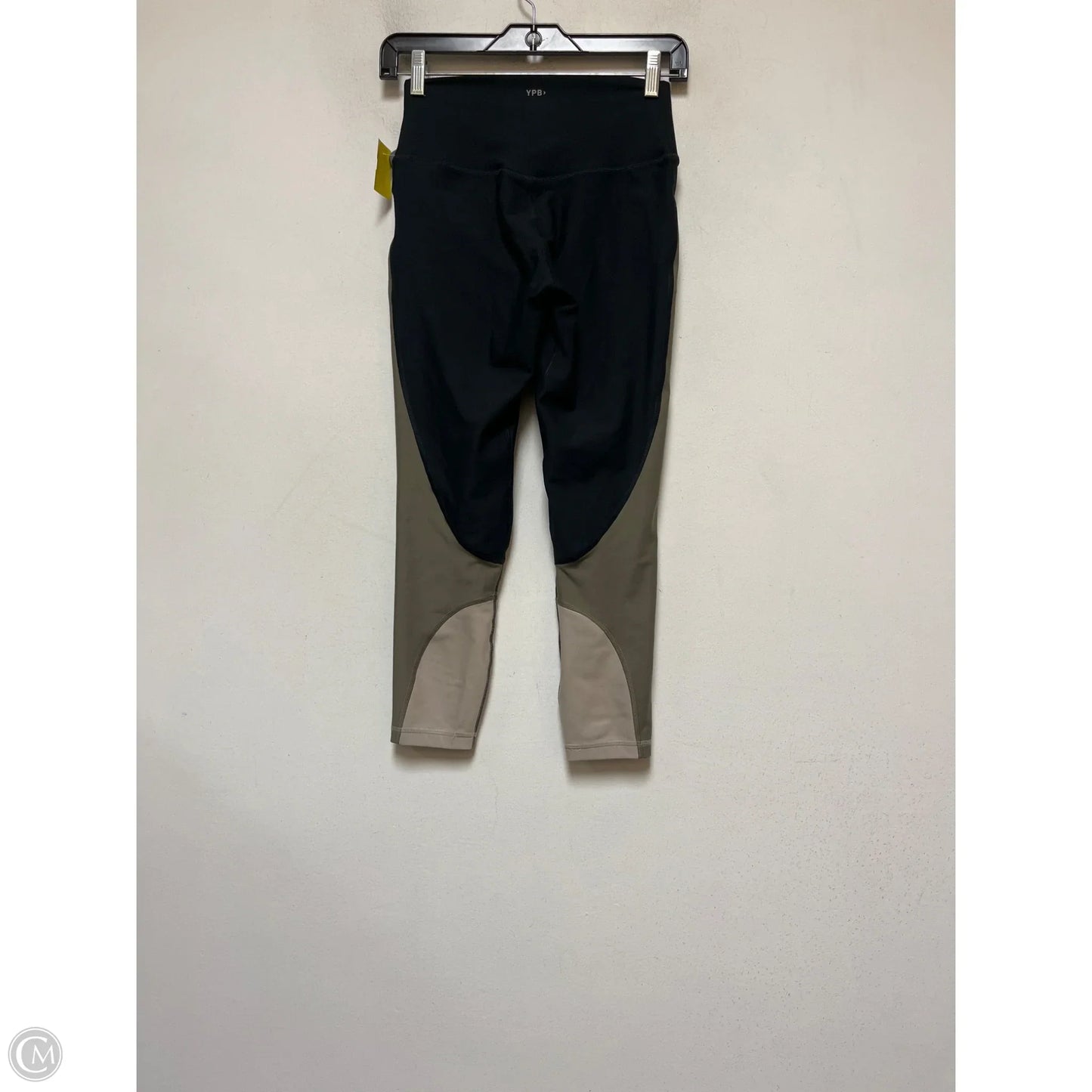 Athletic Leggings By Ypb In Black & Tan, Size: S