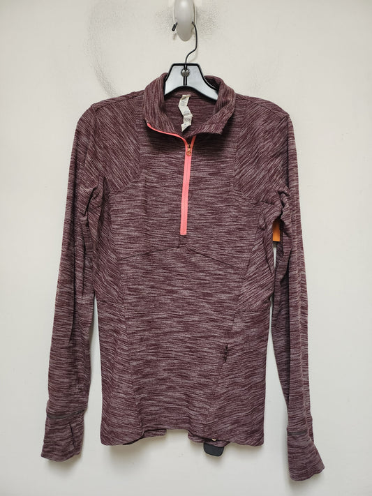Athletic Jacket By Lululemon In Maroon, Size: 8