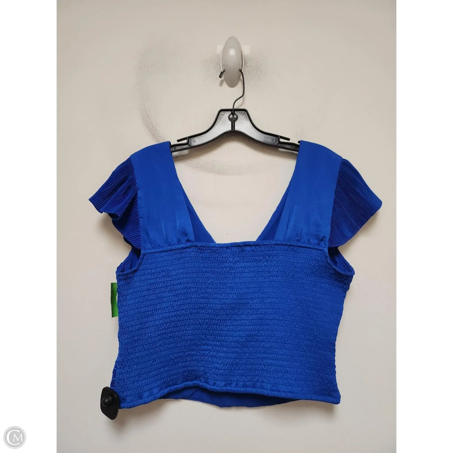 Top Short Sleeve By Express In Blue, Size: L