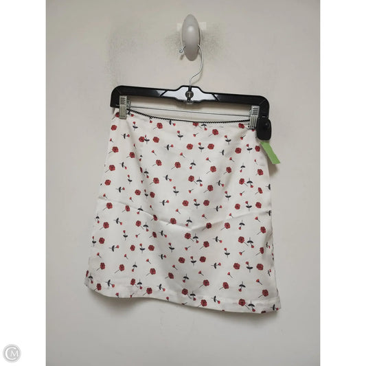 Skirt Mini & Short By Clothes Mentor In Floral Print, Size: 8
