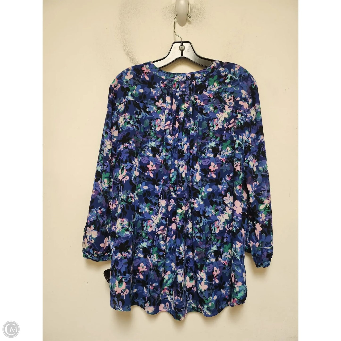 Top Short Sleeve By Not Your Daughters Jeans In Floral Print, Size: Xl