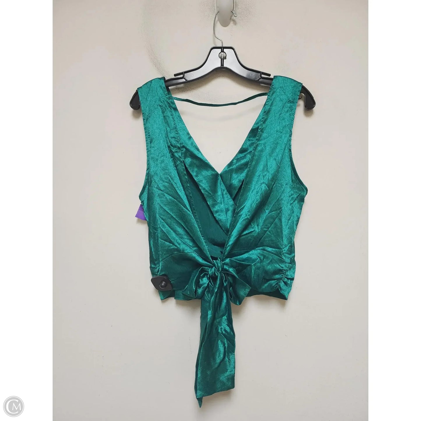 Top Sleeveless By Pleione In Green, Size: L
