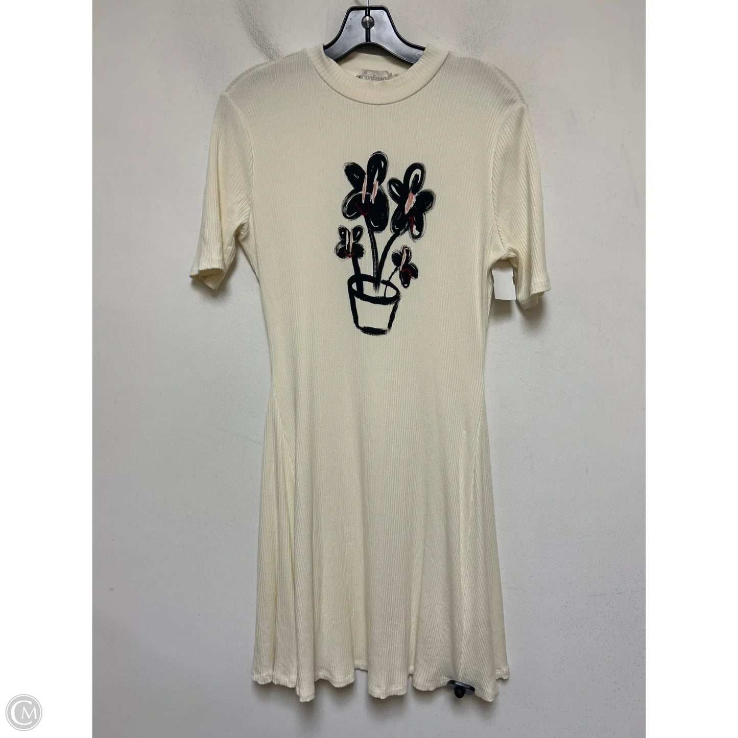 Dress Casual Short By Desigual In Cream, Size: Xl