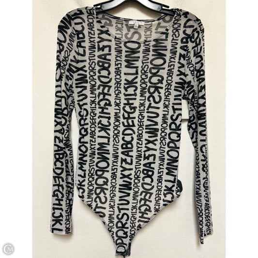 Bodysuit By Iris In Black & White, Size: L