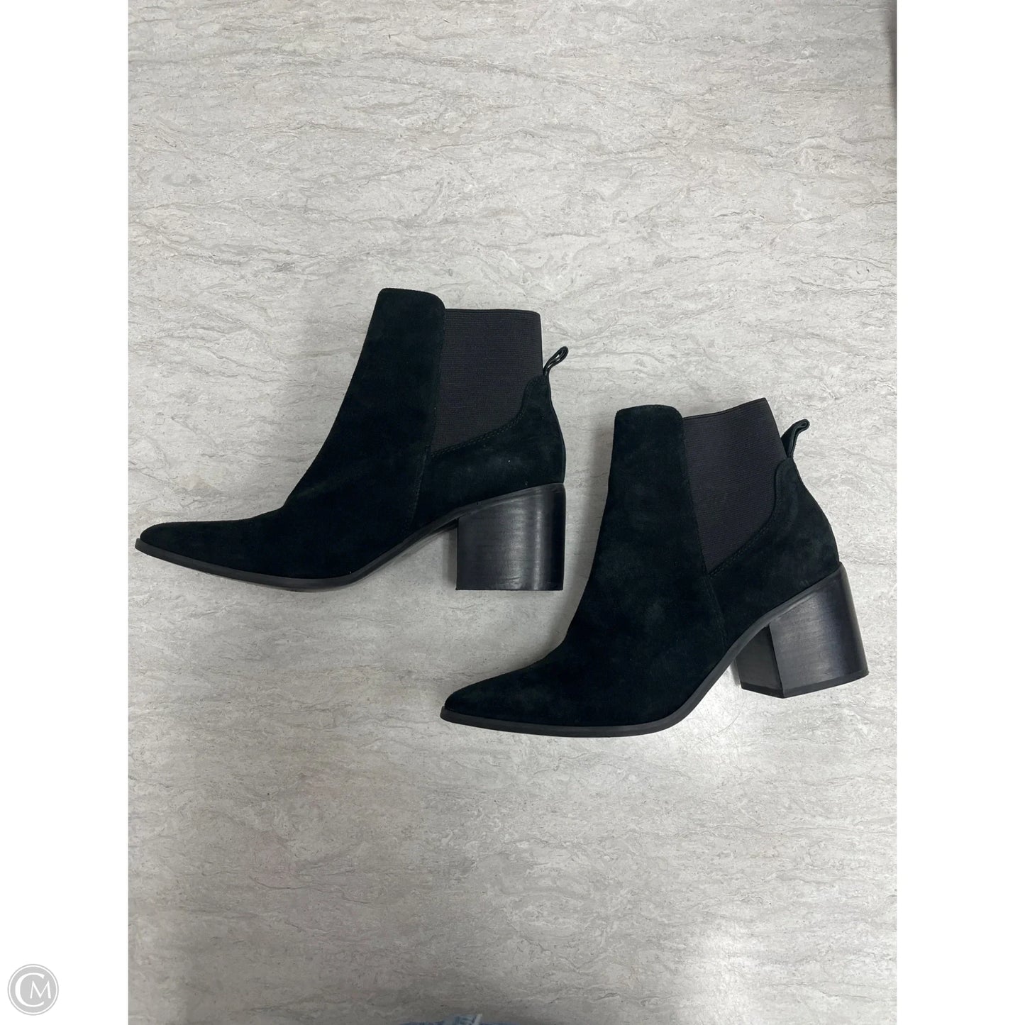 Boots Ankle Heels By Aldo In Black, Size: 7