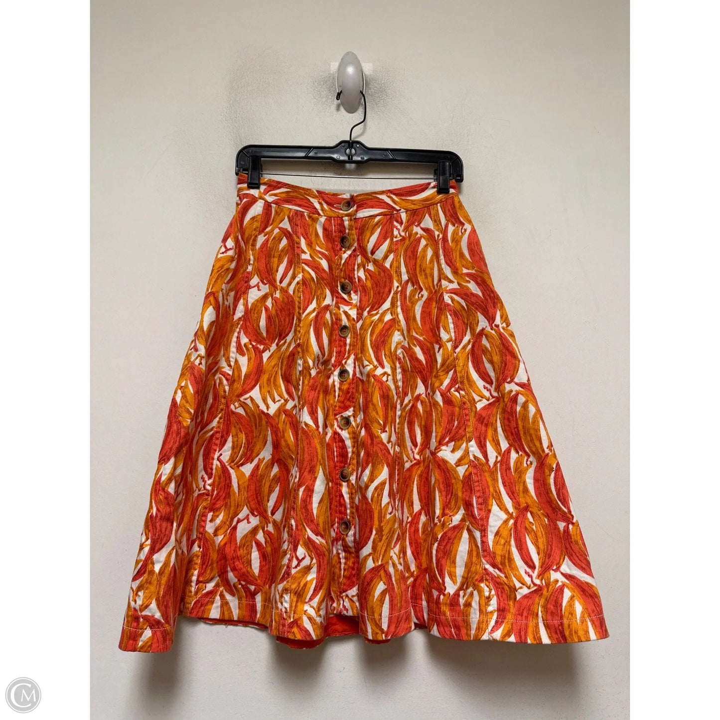 Skirt Midi By Maeve In Orange, Size: 0